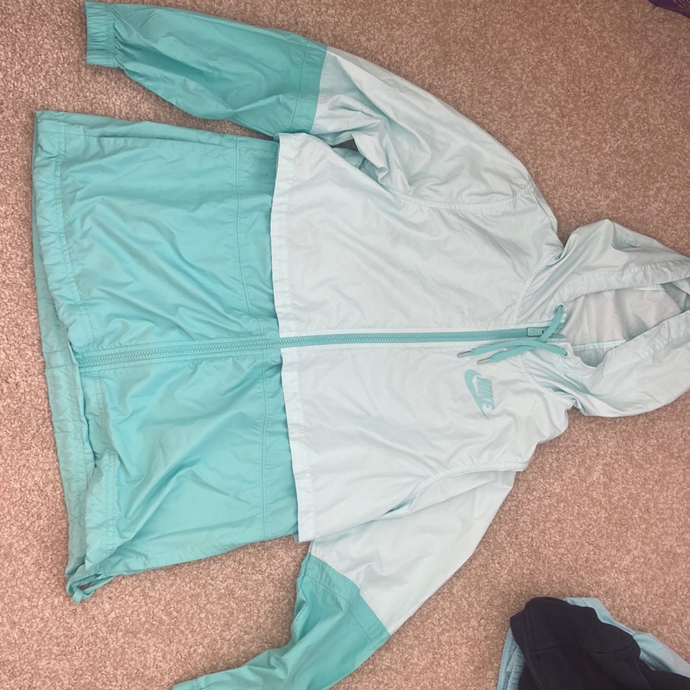 Nike teal windbreaker
